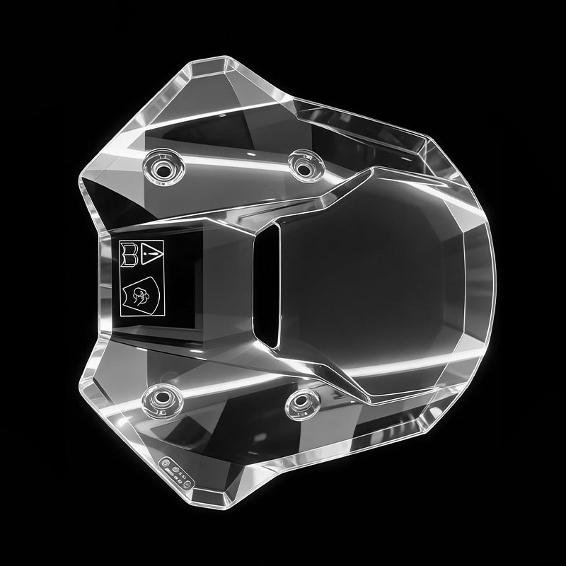 Vstrekovacia forma na motocykle Clear Windshield